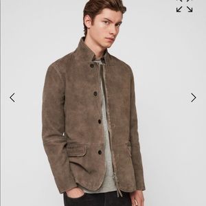 All saint hudson suede blazer